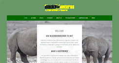 Desktop Screenshot of blackrhinoceros.org