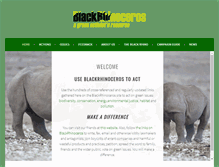 Tablet Screenshot of blackrhinoceros.org